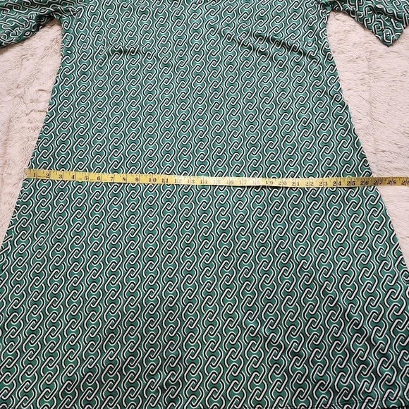Dress knee length V-neck with tie short sleeves Size 2X NICOLE MILLER NWT - Picture 13 of 15